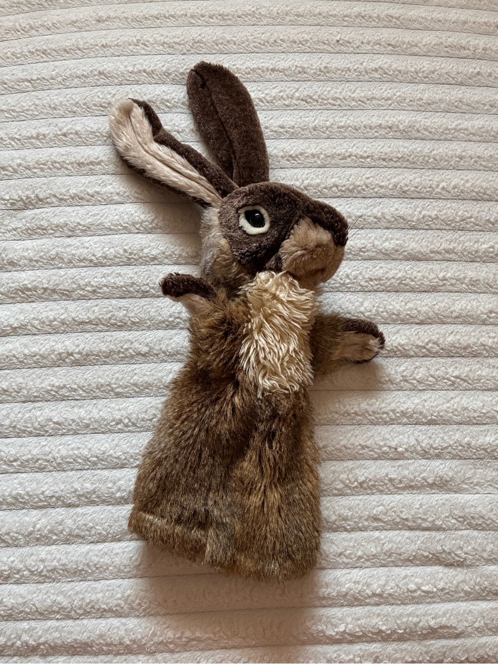 Folkmanis Rabbit Hare Hand Puppet Long Sleeve Stage Show Plush Toy
